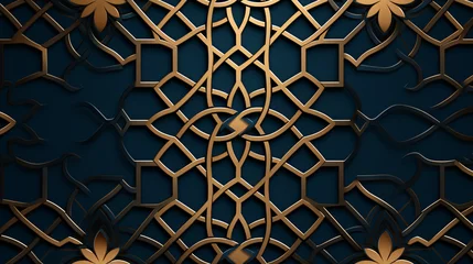Foto op Plexiglas Abstract geometric Islamic decoration pattern © franklin
