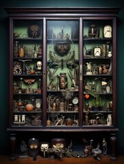 Antique Oddities and Natural Wonders: Cabinet of Curiosities Wall Art