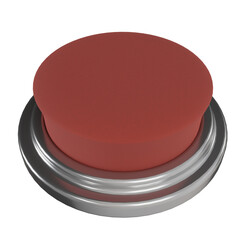 3d render red push button. for selected illustrative photos