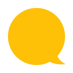 吹き出し、丸を表すカラースタイルのアイコン