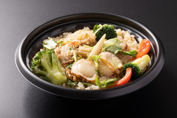 ベビーホタテのバター醤油ライス弁当