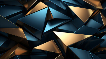 Abstract gold and blue luxury