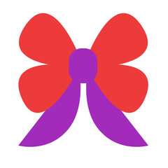 リボンを表すカラースタイルのアイコン