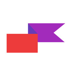 リボンを表すカラースタイルのアイコン