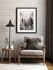 Minimalistic Charcoal Sketch Wall Art: Black and White Tones Immortalize the Essence of Scenes