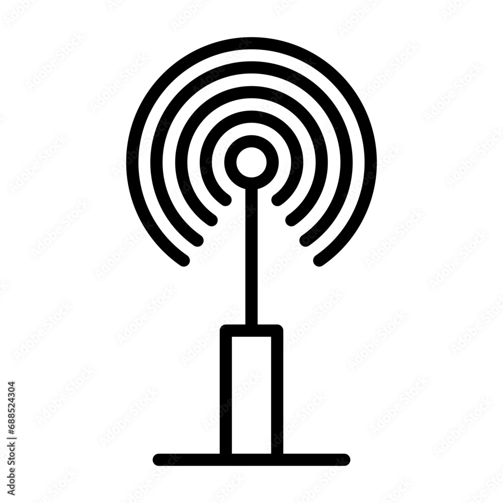 Wall mural Radio antenna Icon