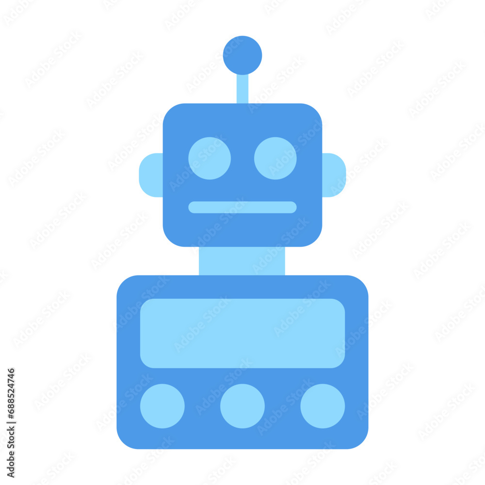 Sticker robot icon