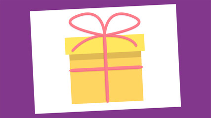 gift box with ribbon bow