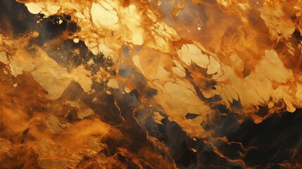 Gold Fluid Liquid Marble Art Illustration. Acrylic Oil Paint. Luxury Wallpaper.