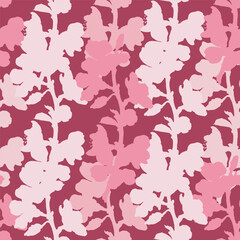 Fototapeta na wymiar Seamless pattern with sakura branches. Original background. Vintage floral seamless pattern. Spring flowers. Chinoiserie