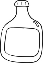 Dispenset bottle Cooking outline doodle