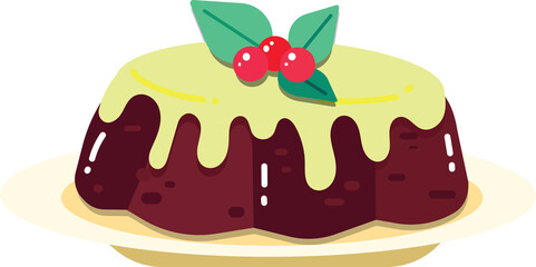 chocolate cake with cherry