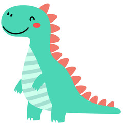 Cute hand drawn dinosaur