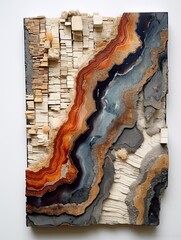 Geological Slices: Transforming Minerals and Rocks into Mesmerizing Wall Art