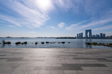 Suzhou Jinji Lake Urban Street View
