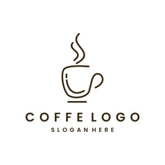 coffe logo template vector illustration design
