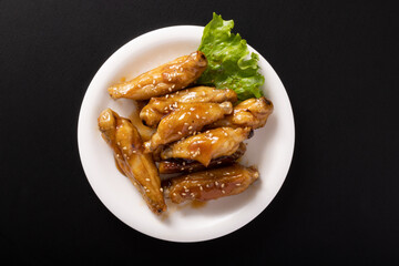 鶏手羽中の甘辛焼き