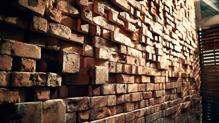 Old brick wall texture background. Vintage brick wall texture background