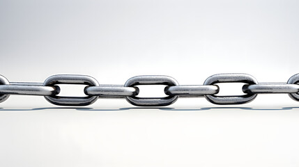 Fototapeta premium chain isolated on white background 