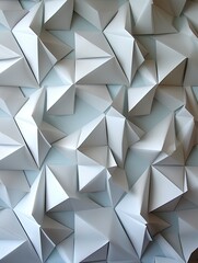 Digital Origami Wall Art: Exquisite Folded Paper Designs for a Unique Visual Appeal