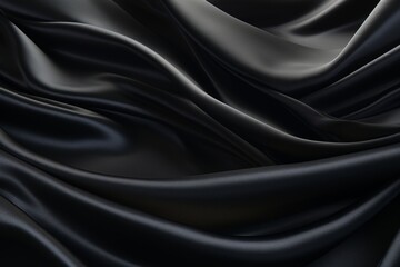 Fototapeta premium Black silk backBlack silk background cloth. High Qualityground cloth. High Quality