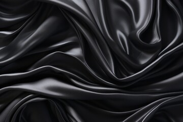 Fototapeta premium Black silk backBlack silk background cloth. High Qualityground cloth. High Quality