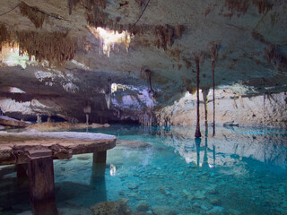 cenote taak bi ha in tulum mexico underground swimming hole