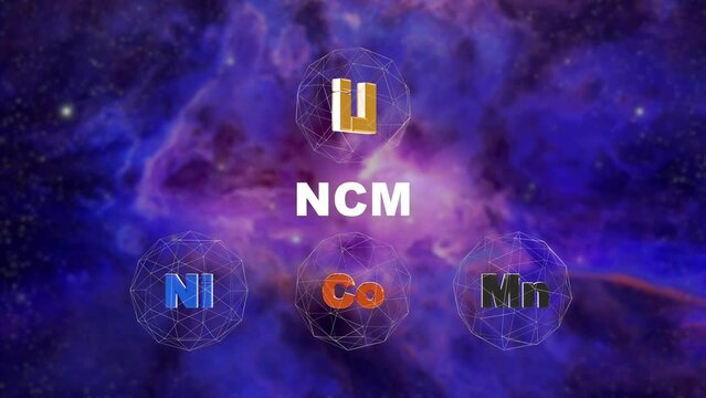 Anode material used in lithium-ion batteries of electric vehicles, NCM (nickel, cobalt, manganese)