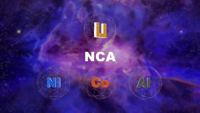 Anode material used in lithium-ion batteries of electric vehicles, NCA (nickel, cobalt, aluminum)