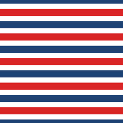 Blue and Red Stripes Seamless Pattern