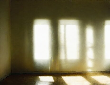 Watercolor of leerer mit Wand und Licht und Hell