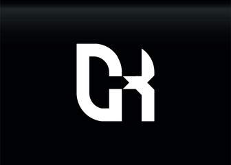Monogram Letter CX Logo Design vector template