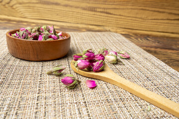 Dry Rose Buds, Roses Petals for Pink Flower Tea, Dried Persian Rosebuds, Rose Buds Textured Flowers