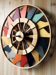 Rotating Elements and Interactive Shift: Spinning Wheel Wall Art