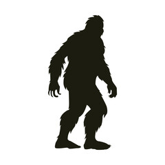 Bigfoot silhouette t shirt design.
