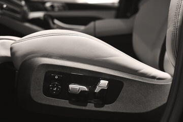 luxury car seat electric adjustment
