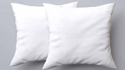 Fototapeta na wymiar Two White Pillows