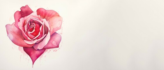 pink rose illustration.