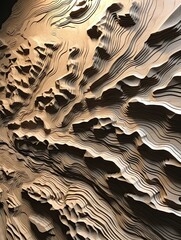 Stunning Topographical Wall Art: Embrace Geography with Mountainous and Valley-Inspired Designs