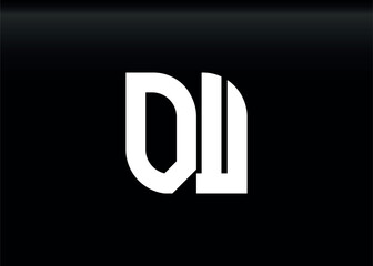 Monogram Letter DW Logo Design vector template