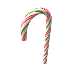 candy cane isolated on white