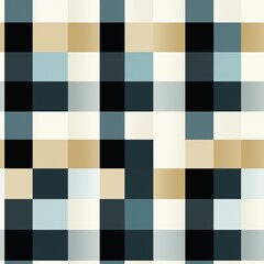 checkered seamless pattern on a black plaid shirt of tartan lumberjack on white background