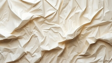 Blank beige crumpled paper, Wrinkled texture, Abstract art background