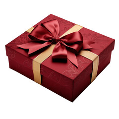 red gift box with ribbon
