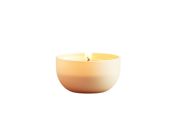 Delicate Glow: The Magic of Tea Light Candles isolated on transparent background