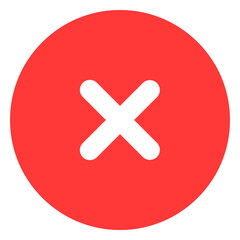 Obraz premium x mark button