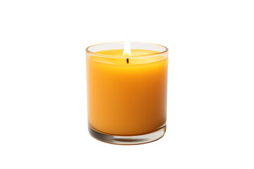 Votive Glow: Elevate Your Decor with Delicate Candle Flames isolated on transparent background - obrazy, fototapety, plakaty