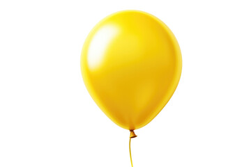 Lemon Zest Delight: Decorating with Sunny Yellow Balloons isolated on transparent background