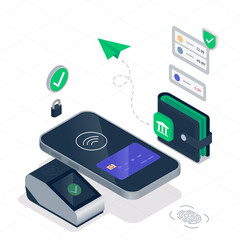 Digital banking illustration