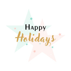 happy holidays vector background illustration. it is suitable for card, banner, or poster